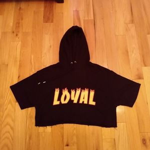 'Loyal' cropped sweatshirt